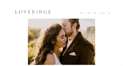 Desktop Screenshot of loveridgephotography.com