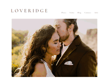Tablet Screenshot of loveridgephotography.com